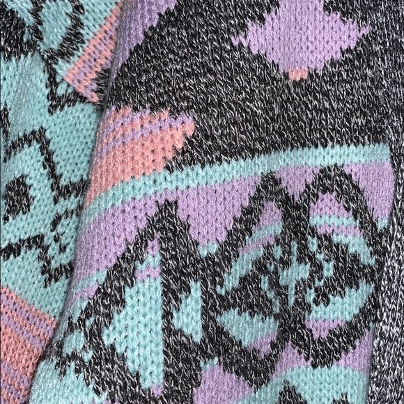 Colorful Pastel Patterned Sweater M/L - Picture 2 of 5